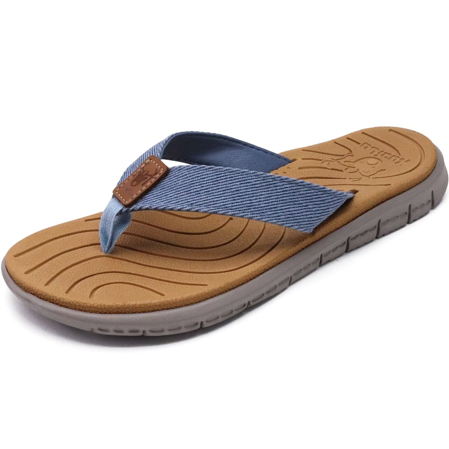 KuaiLu Womens Casual Flip Flops Yoga Mat Comfortable Cushion Arch Support Walking Thong Sandals Lightweight Non-Slip