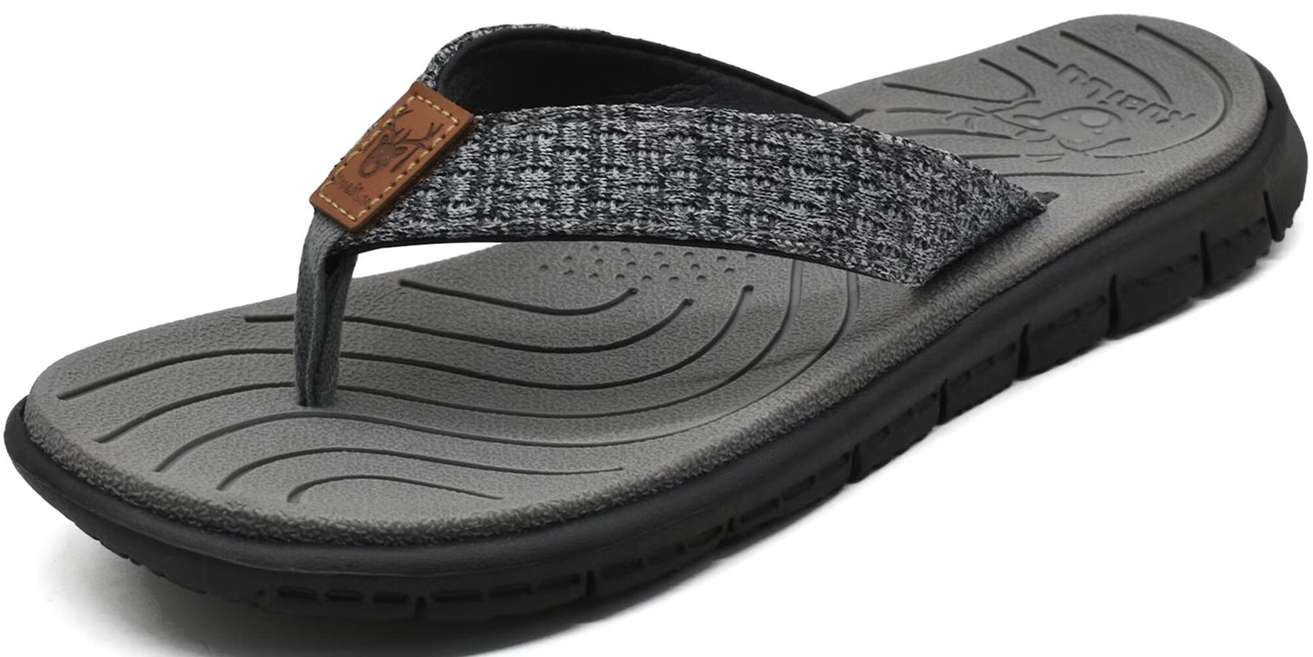 KuaiLu Womens Casual Flip Flops Yoga Mat Comfortable Cushion Arch Support Walking Thong Sandals Lightweight Non-Slip