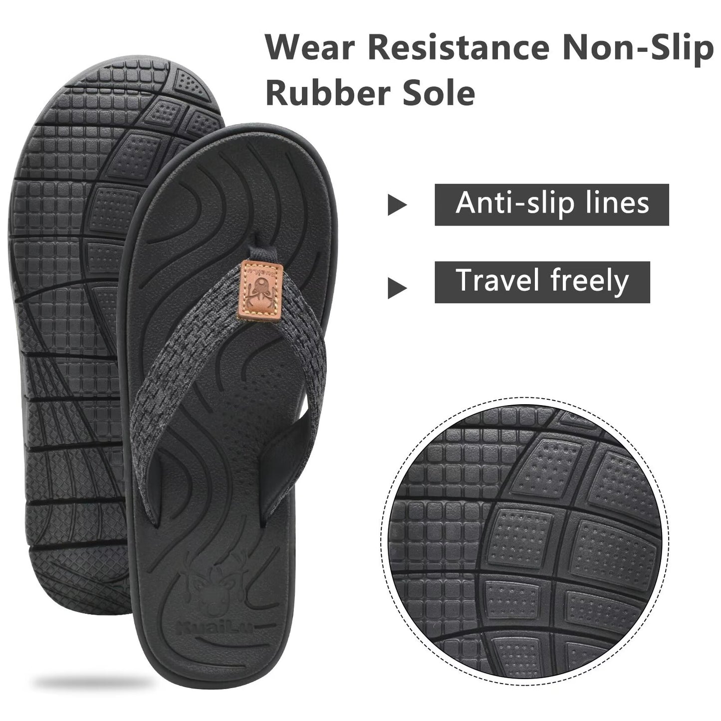 KuaiLu Womens Casual Flip Flops Yoga Mat Comfortable Cushion Arch Support Walking Thong Sandals Lightweight Non-Slip