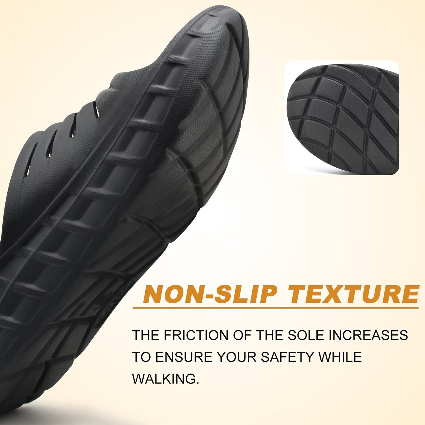 KuaiLu Mens Recovery Sandals Orthotic Thick Cushion Open Toe Sport Slides With Comfortable Plantar Fasciitis Arch Support, Reduces Stress on Feet, Joints & Back Post-Exercise