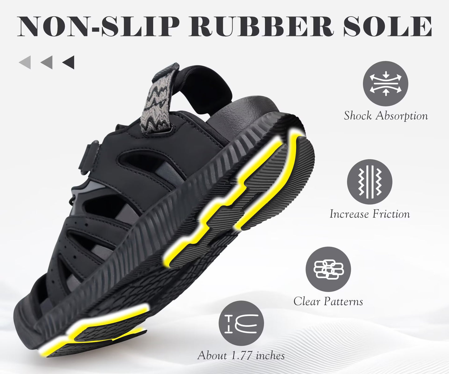 KuaiLu Womens Closed Toe Hiking Sandals with Orthopedic Arch Support Comfortable Cushion Breathable Summer Outdoor Walking Sandles Beach Travel Adjustable Fisherman Water Shoes