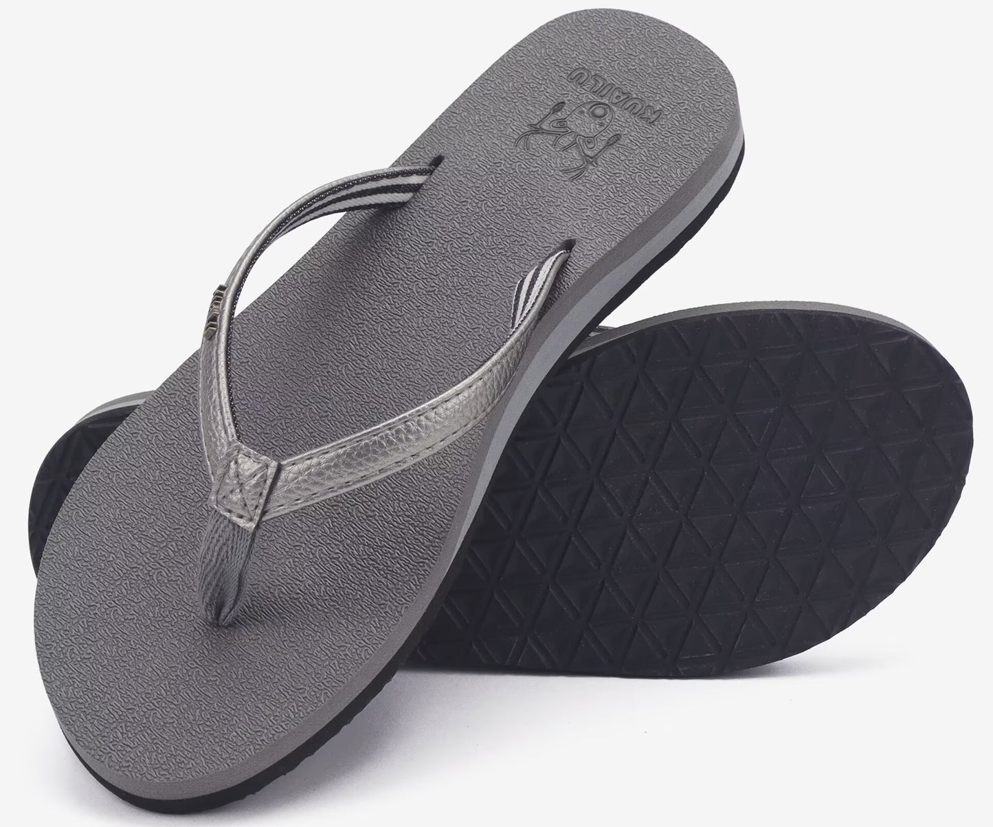 KuaiLu Womens Arch Support Flip Flops Comfortable Yoga Mat Slip on Summer Beach Walking Thong Cushion Sandals
