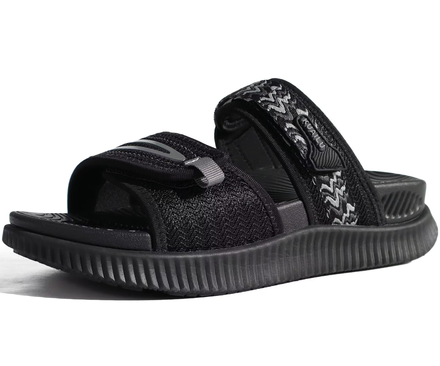 KuaiLu Womens Fashion Orthotic Slides Ladies Athletic Thick Cushion Recovery Sandals Adjustable Strap Slip On Walking Sandles With Comfortable Plantar Fasciitis Arch Support